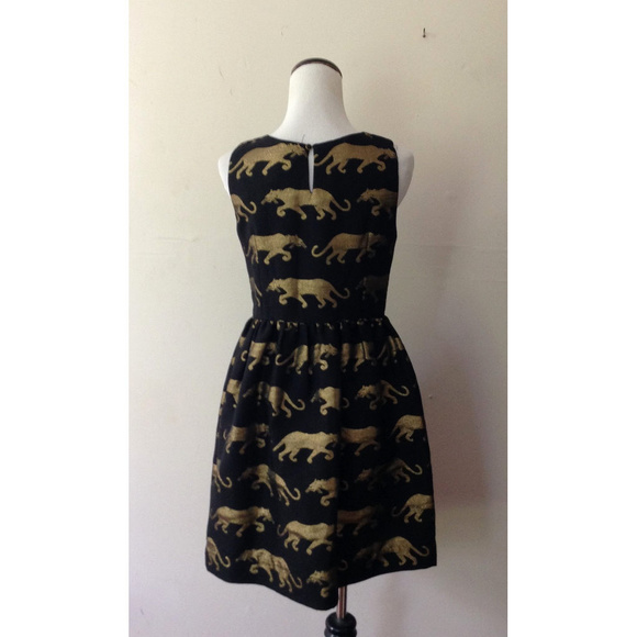 Anthropologie Eyedoll PANTHERE cat print dress - Picture 6 of 7